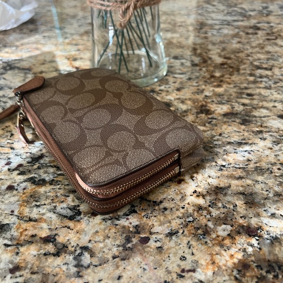 Coach Brown Wristlet - Picture 5 of 12